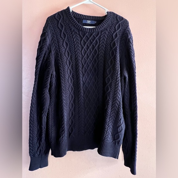 J.Crew Cotton Cable-Knit Crewneck Sweater - Picture 1 of 6